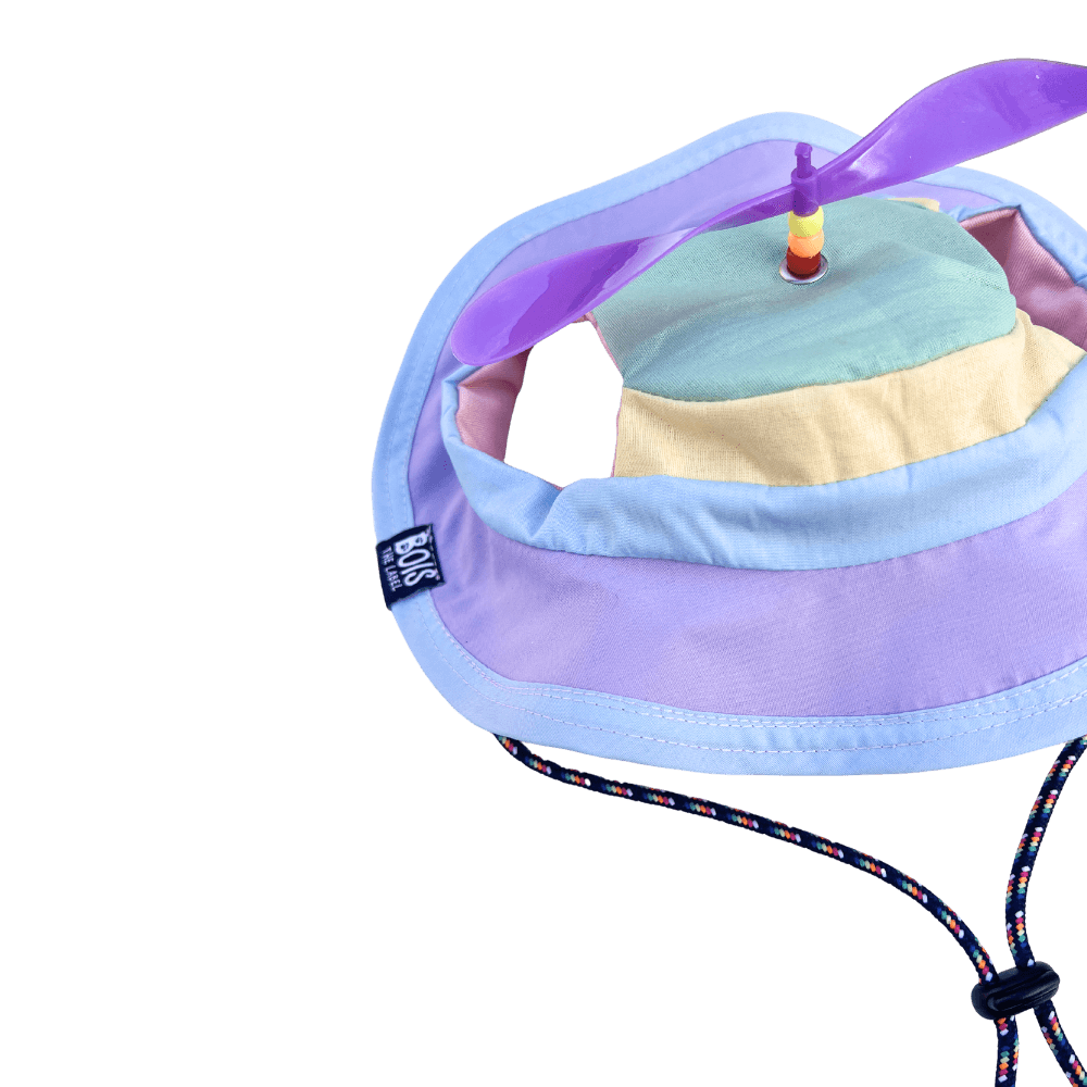 Bois The Label Pastel Colorblock Dog Spinning Bucket Hat