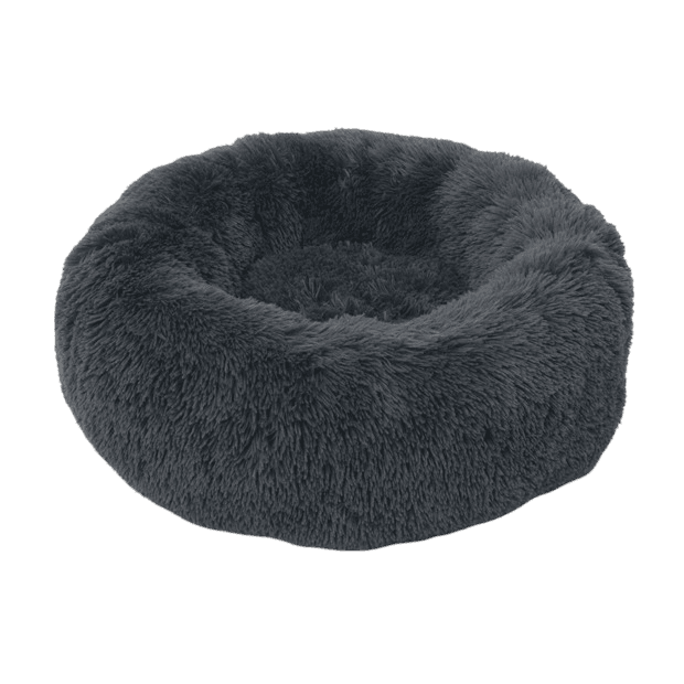 catit-fluffy-bed-dark-grey