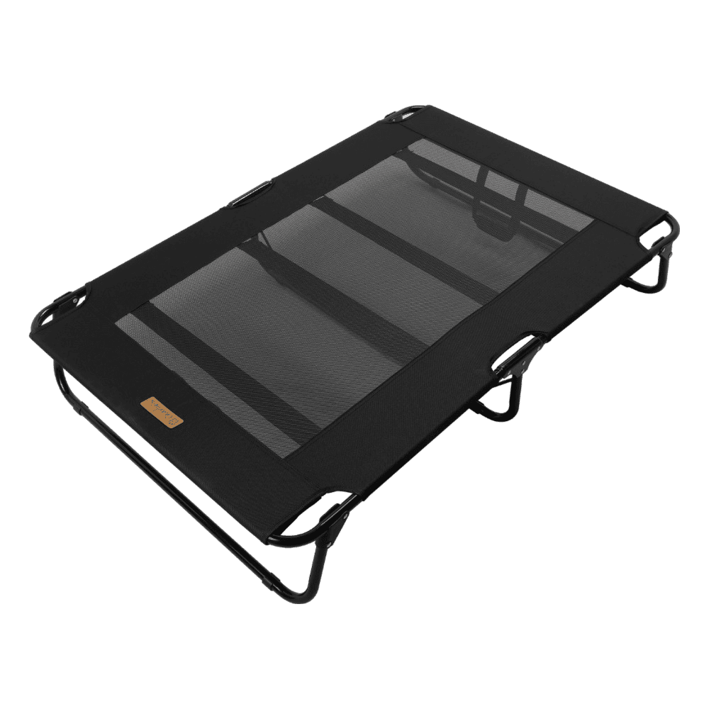 charlies-adventure-foldable-travel-trampoline-dog-bed-black