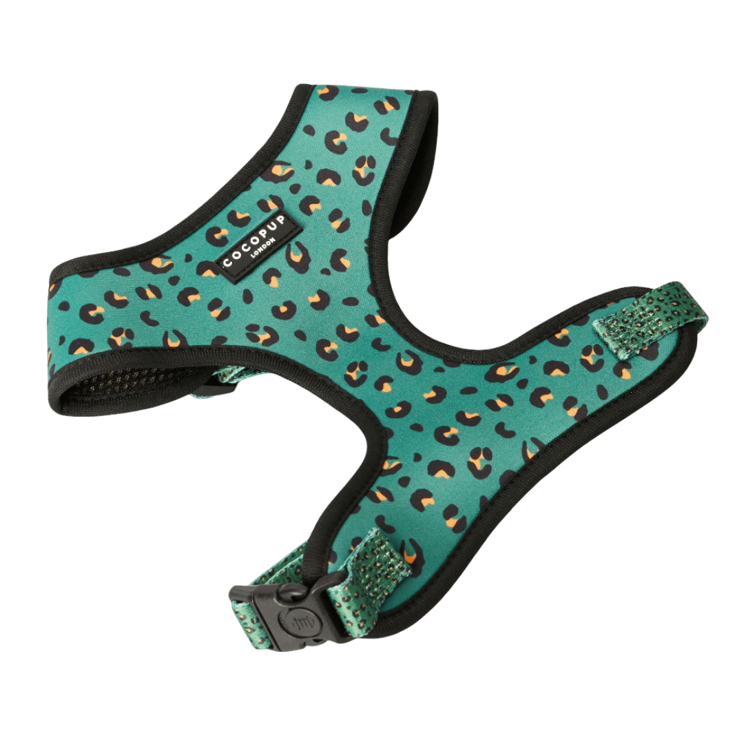 cocopup-london-adjustable-neck-dog-harness-khaki-leopard