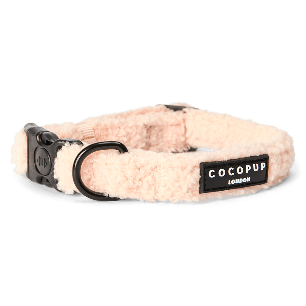 Dog Collar in Teddy Love A Lot Pink