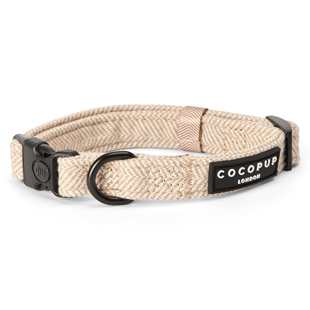 cocopup-london-dog-collar-brown-tweed