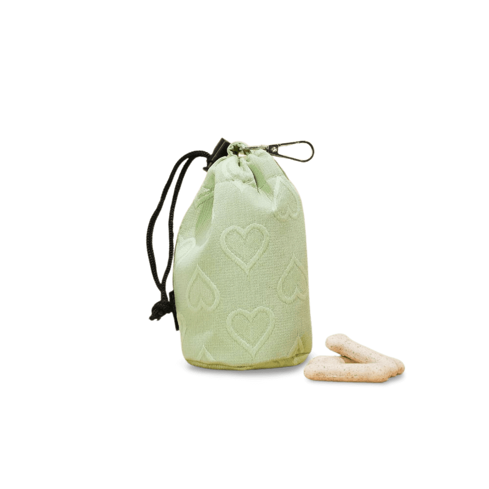 cocopup-london-drawstring-dog-treats-pouch-sage-heart