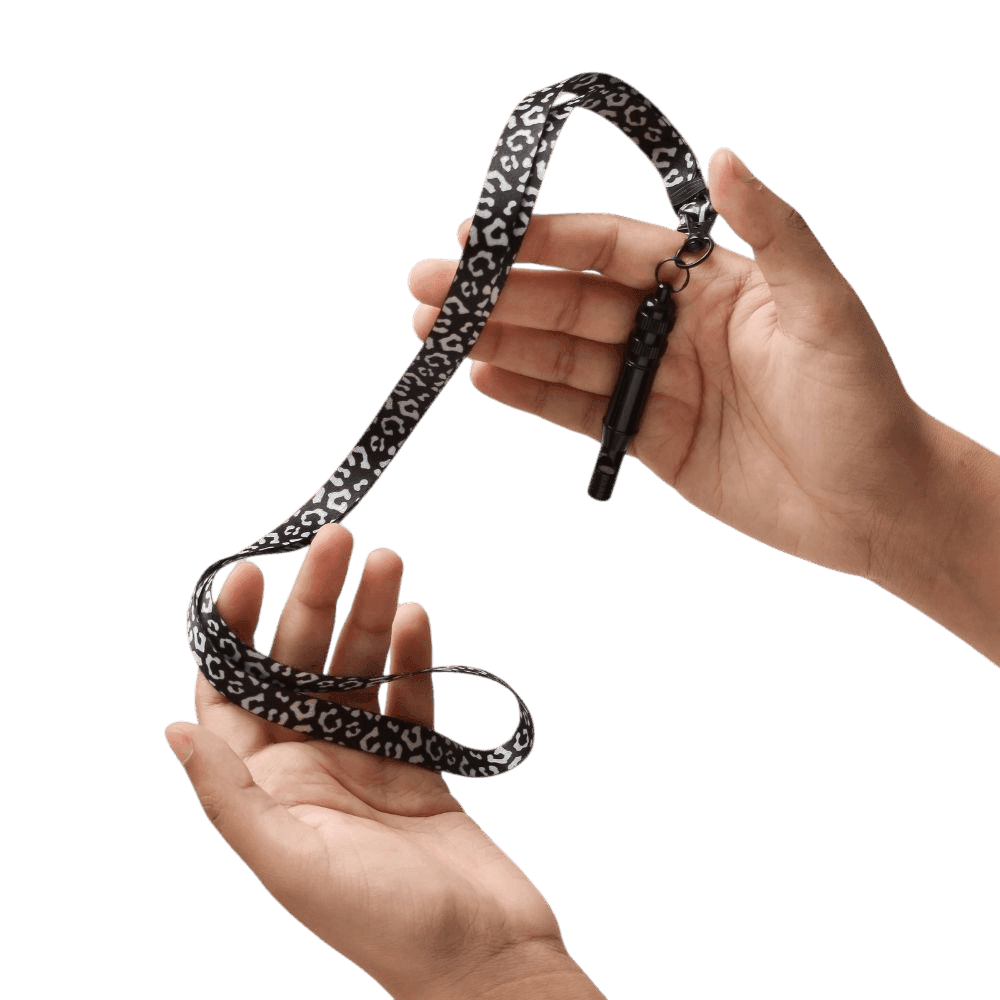 cocopup-london-lanyard-and-dog-training-whistle-black-leopard