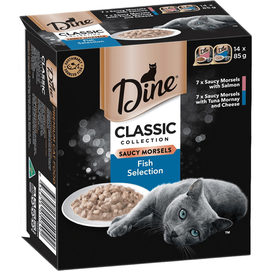 Classic Collection Saucy Morsels Fish Selection Adult Wet Cat Food Tray