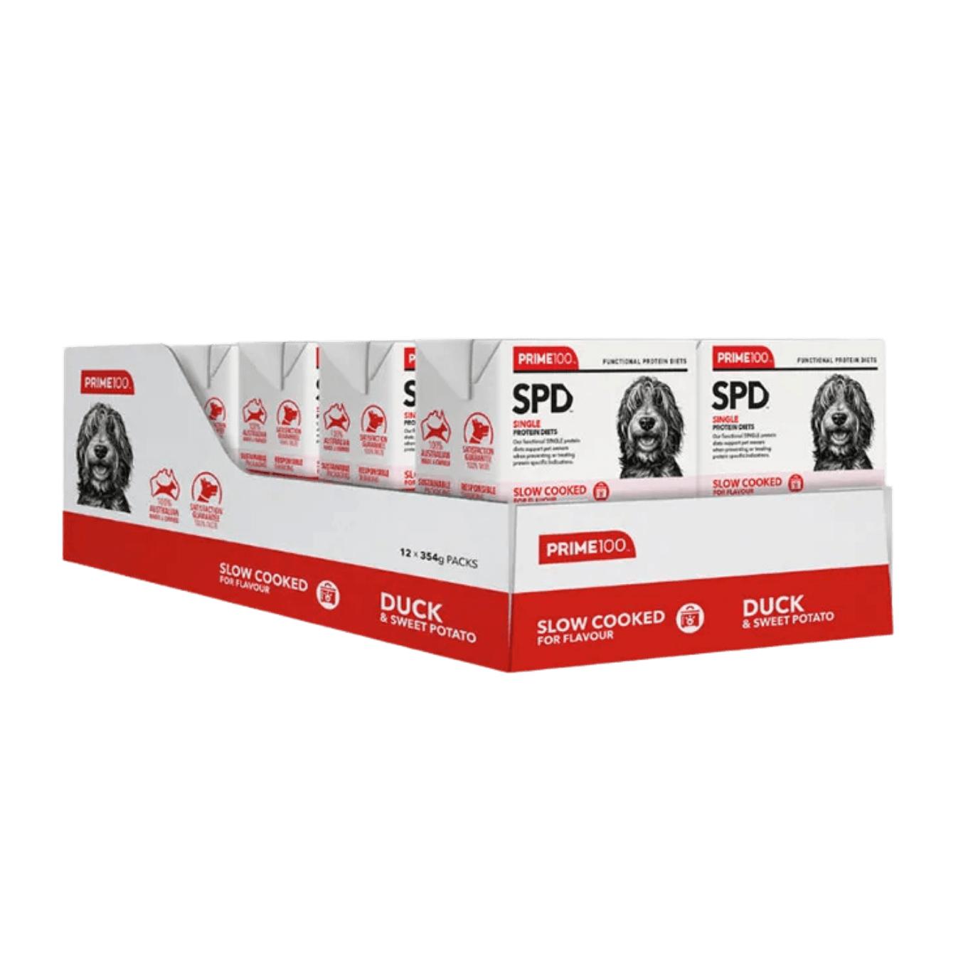 Prime100 SPD Slow Cooked Duck & Sweet Potato All Lifestage Wet Dog Food