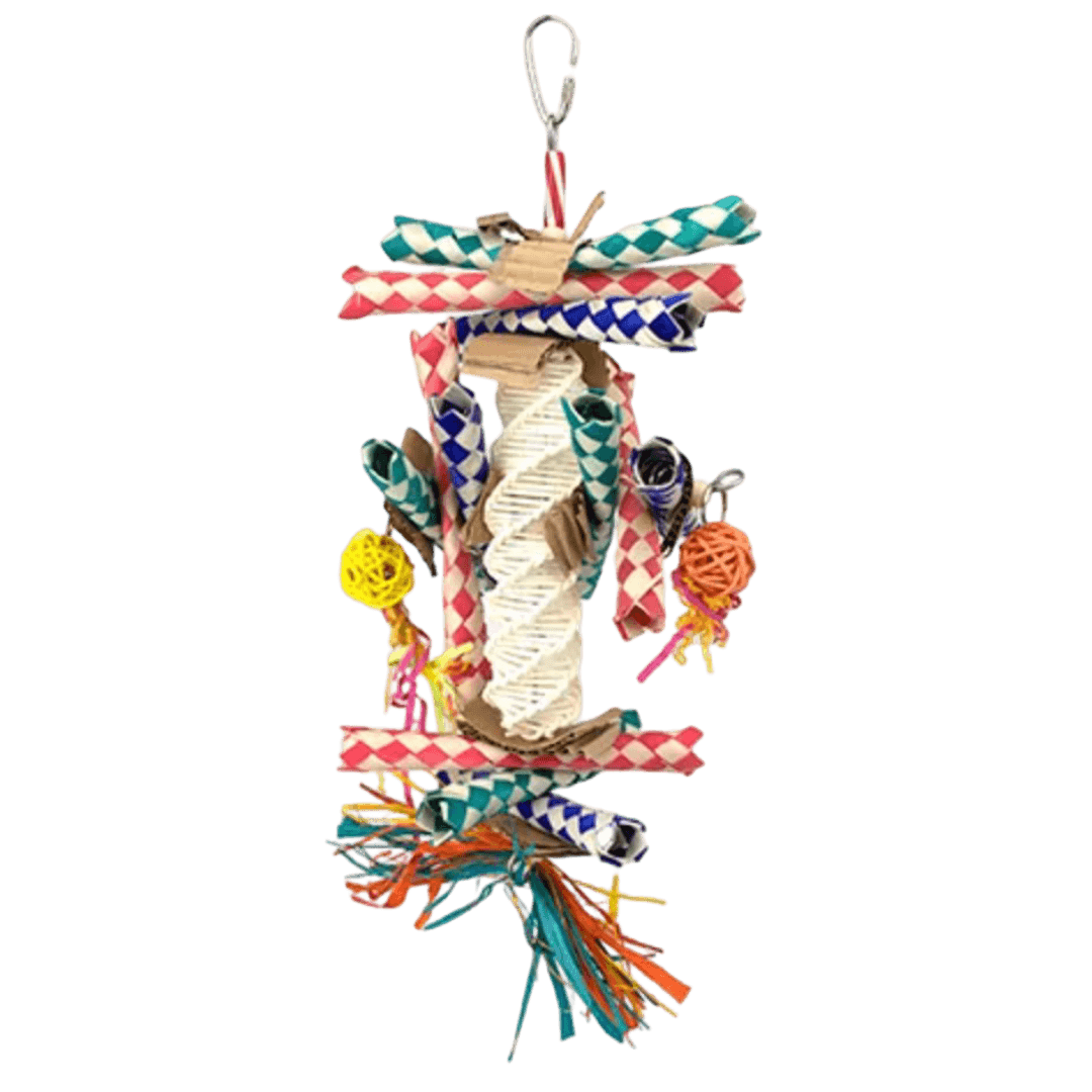 bainbridge-destructive-fiesta-helix-foraging-bird-toy