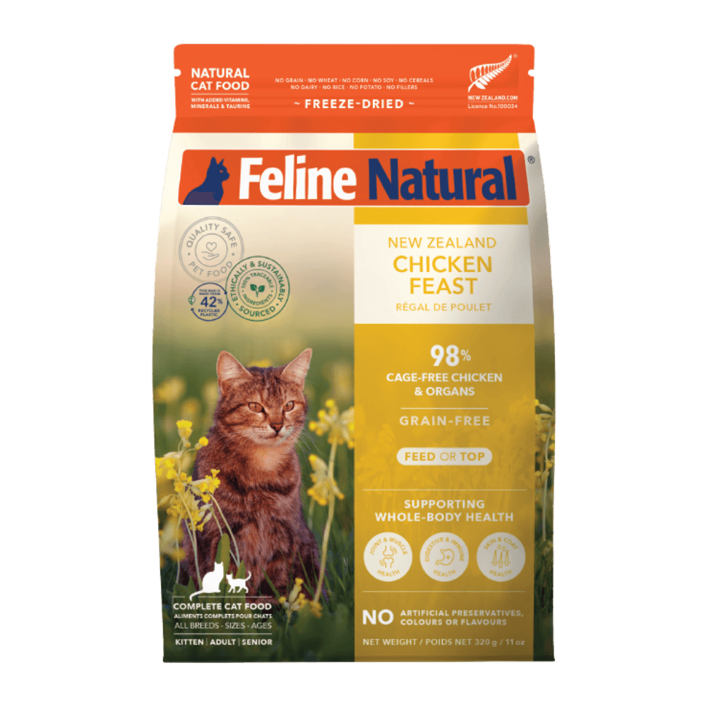 Feline Natural Chicken Feast All Lifestages Freeze Dried Cat Food