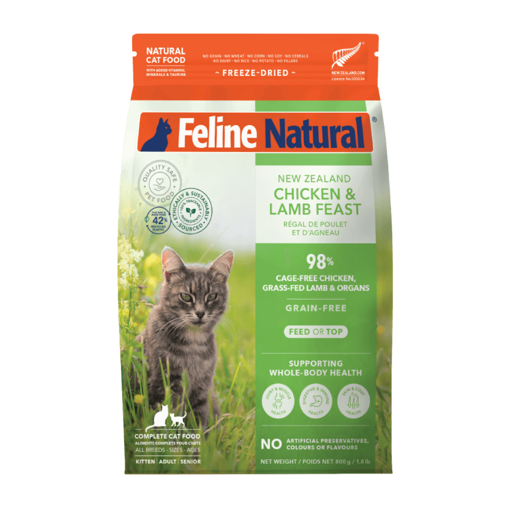 Feline Natural Chicken & Lamb Feast All Lifestages Freeze Dried Cat Food