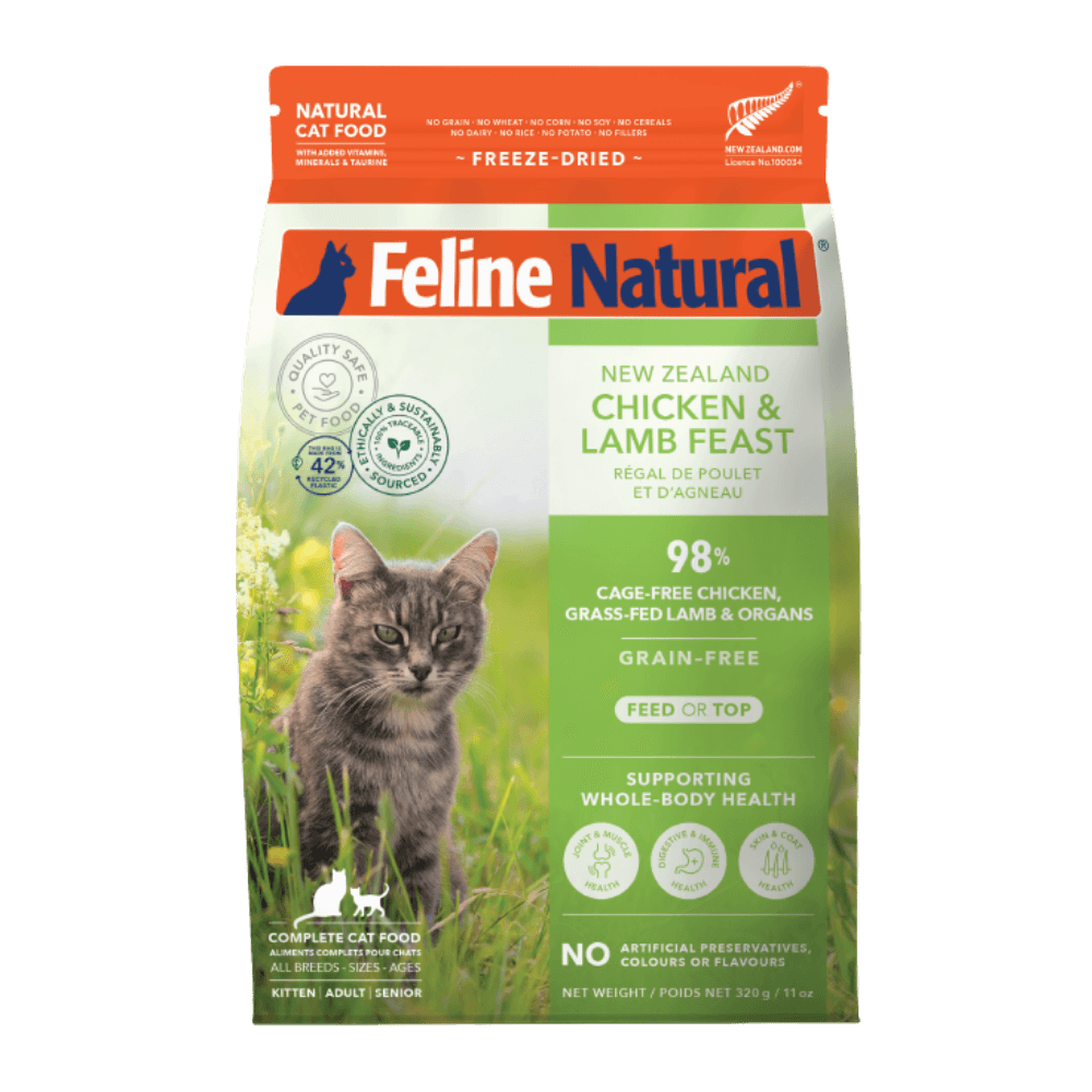 Feline Natural Chicken & Lamb Feast All Lifestages Freeze Dried Cat Food