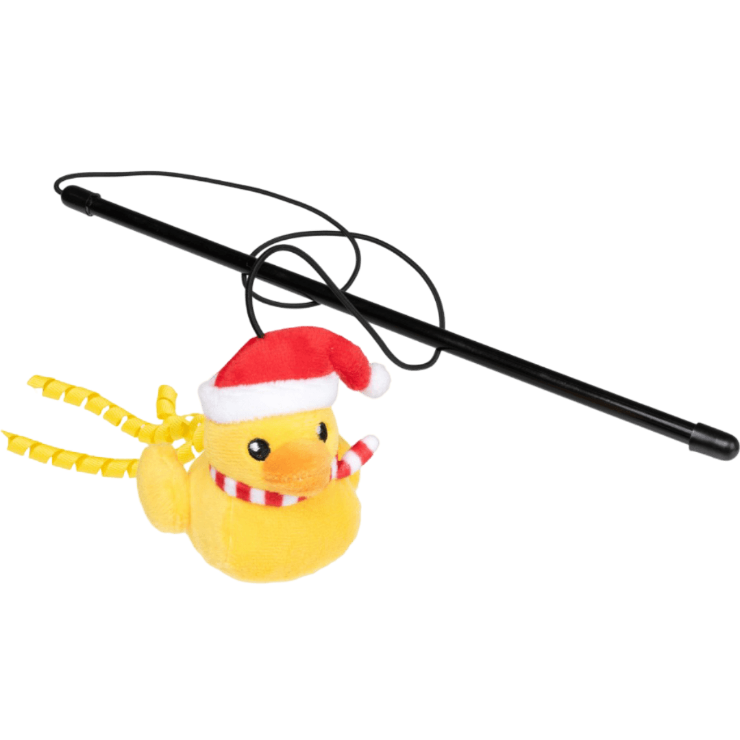 Festive Waddles Cat Wand Toy