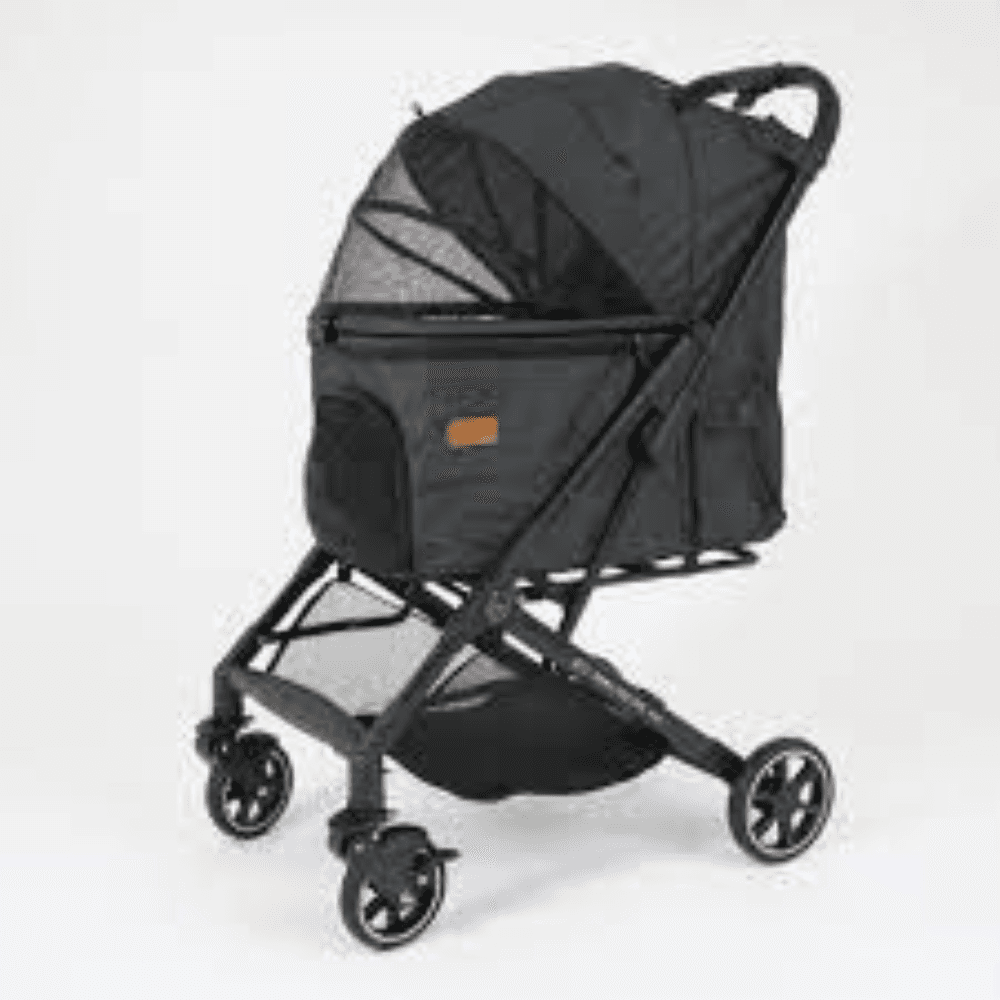 paws-for-life-foldable-pet-stroller-black-for-cats-and-dogs