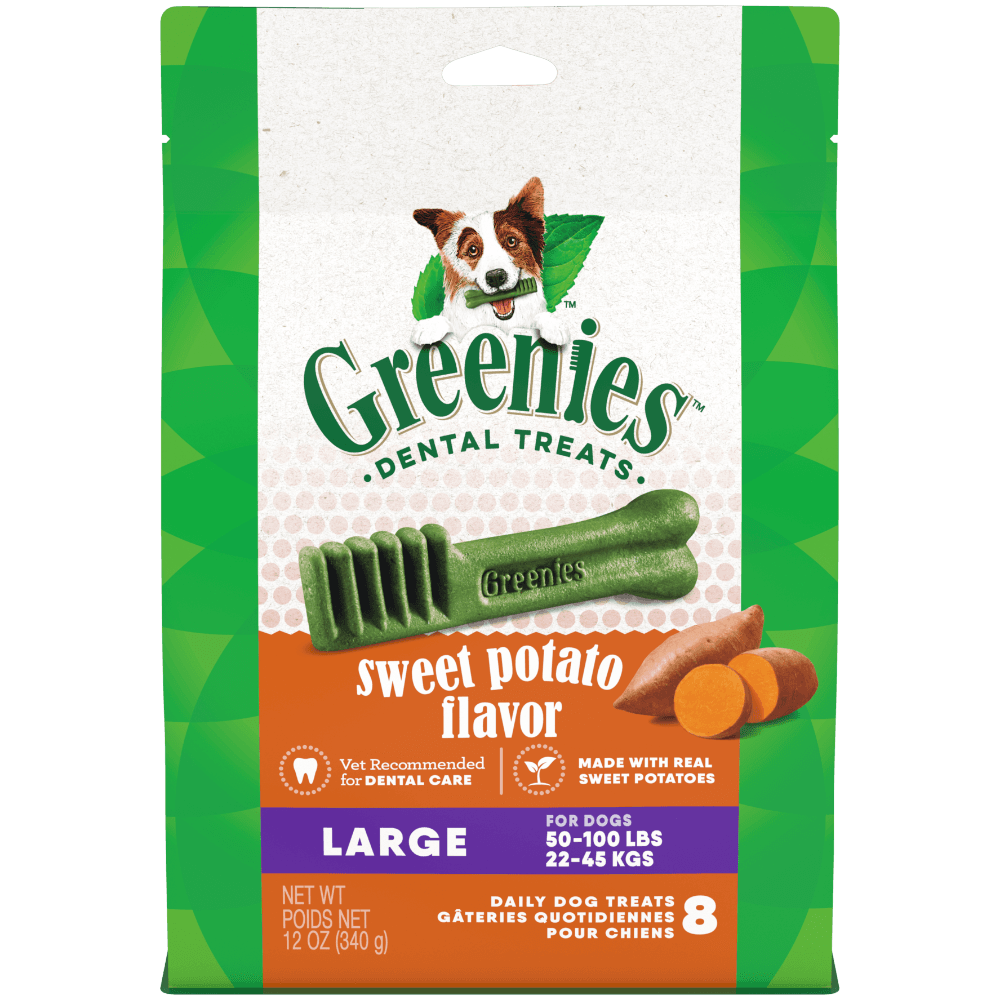 Sweet Potato Flavoured Large Dog Dental Treats