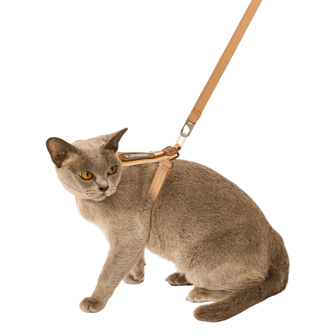 hi-dream-adjustable-cat-harness-and-leash-set-brown-stripes