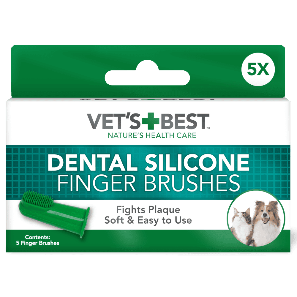 Vets Best Dental Silicone Finger Toothbrushes For Dogs