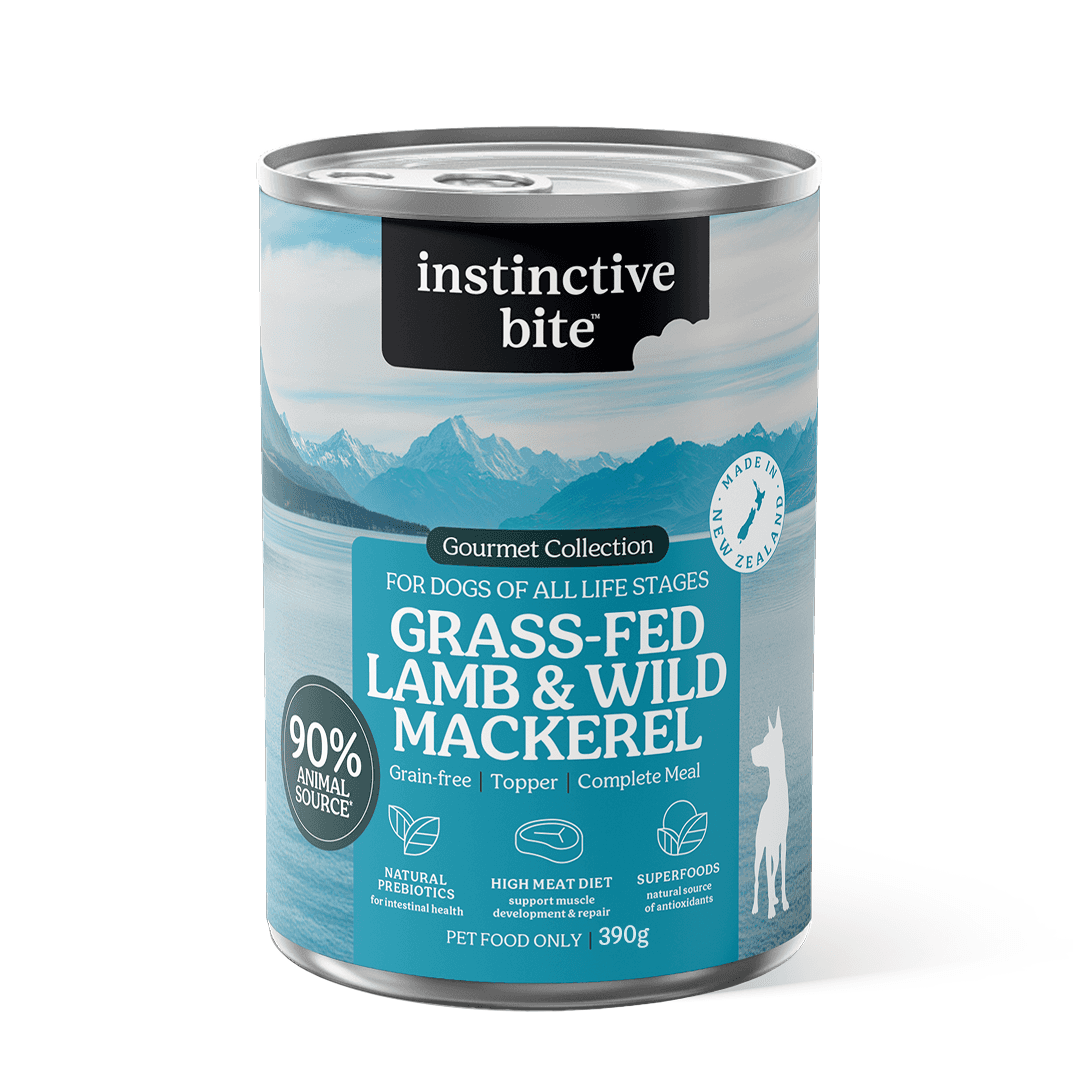 Instinctive Bite Lamb & Mackerel All Lifestages Wet Dog Food Cans