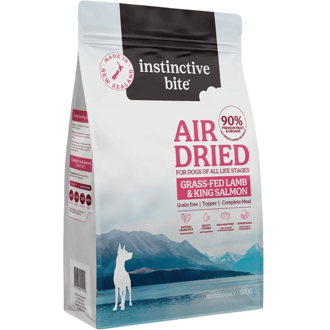 instinctive-bite-lamb-and-salmon-air-dried-dog-food