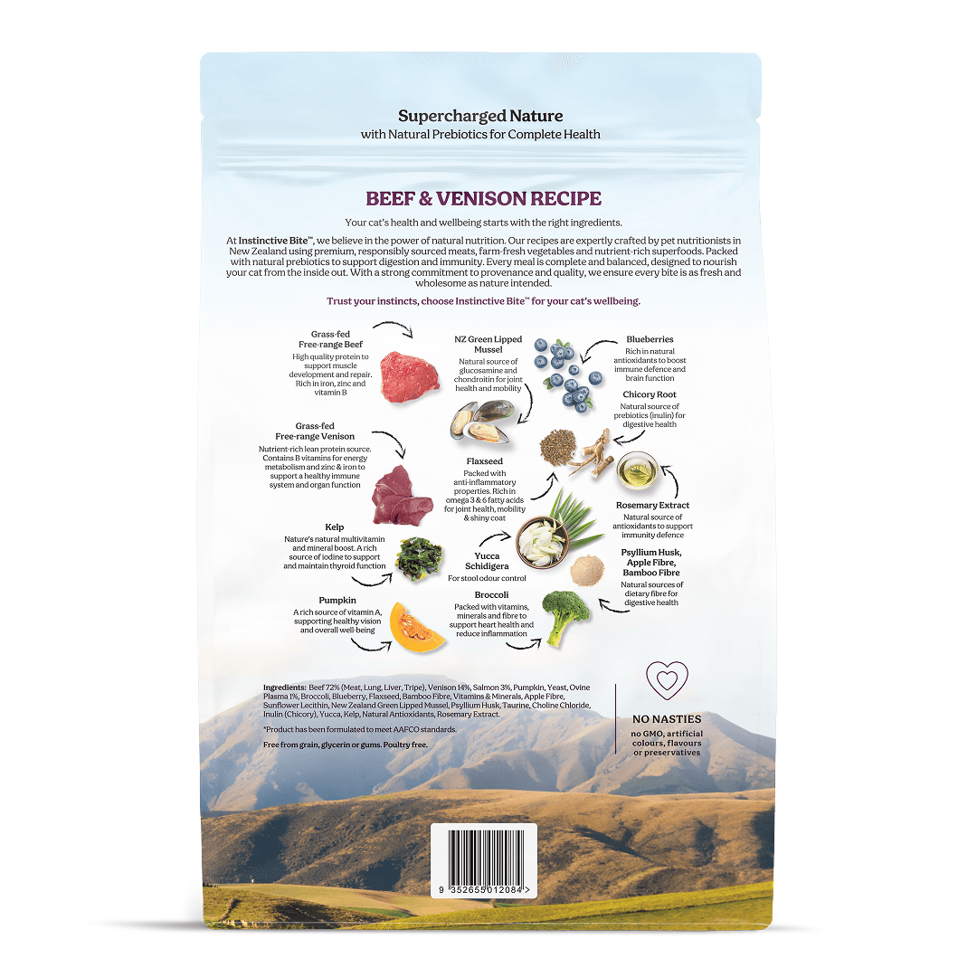 Instinctive Bite Lamb & Salmon Air Dried All Lifestages Dry Cat Food