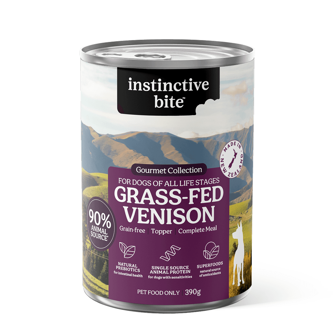 Instinctive Bite Single Protein Venison All Lifestages Wet Dog Food Cans