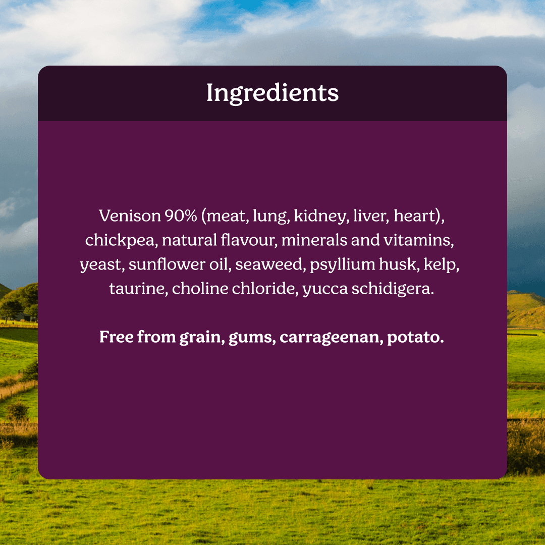 Instinctive Bite Single Protein Venison All Lifestages Wet Cat Food Cans