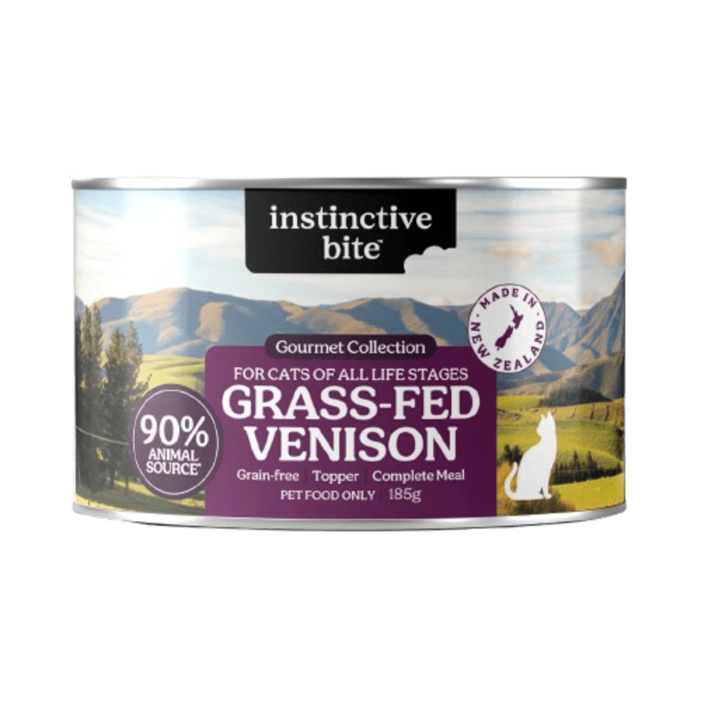 Instinctive Bite Single Protein Venison All Lifestages Wet Cat Food Cans