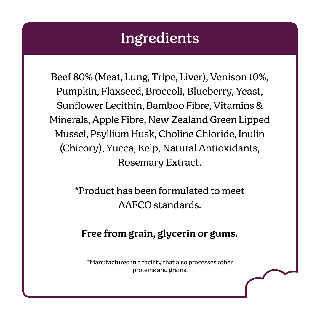 Instinctive Bite Beef & Venison Air Dried All Lifestages Dry Dog Food
