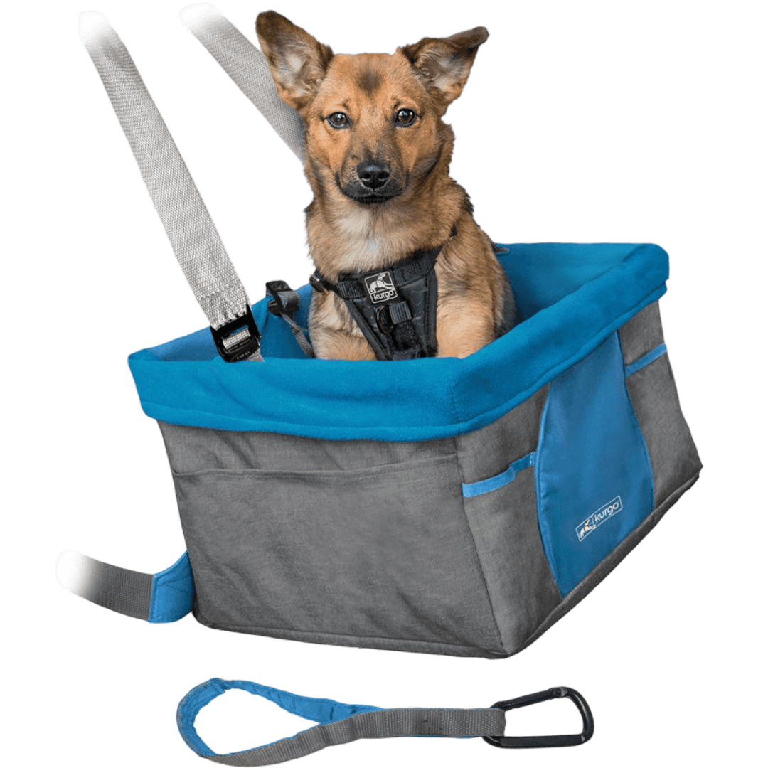 kurgo-heather-booster-seat-charcoal-blue