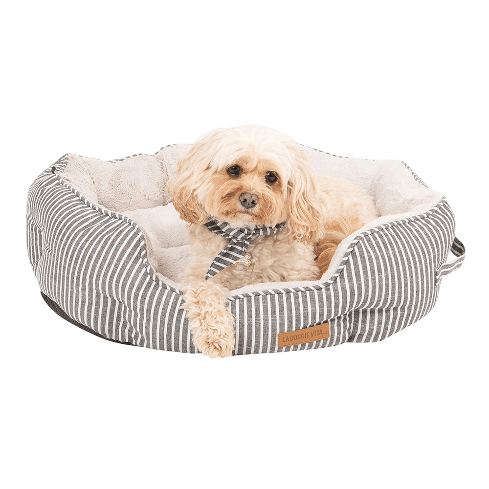 la-doggie-vita-hamptons-bed-stripe-shell