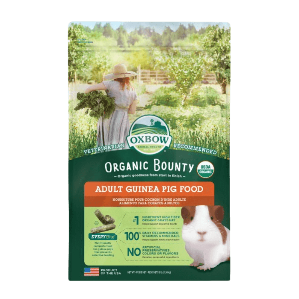 oxbow-organic-bounty-adult-guinea-pig-food-with-organic-grass-hay front