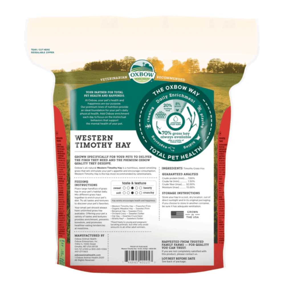 Oxbow Western Timothy Hay Back