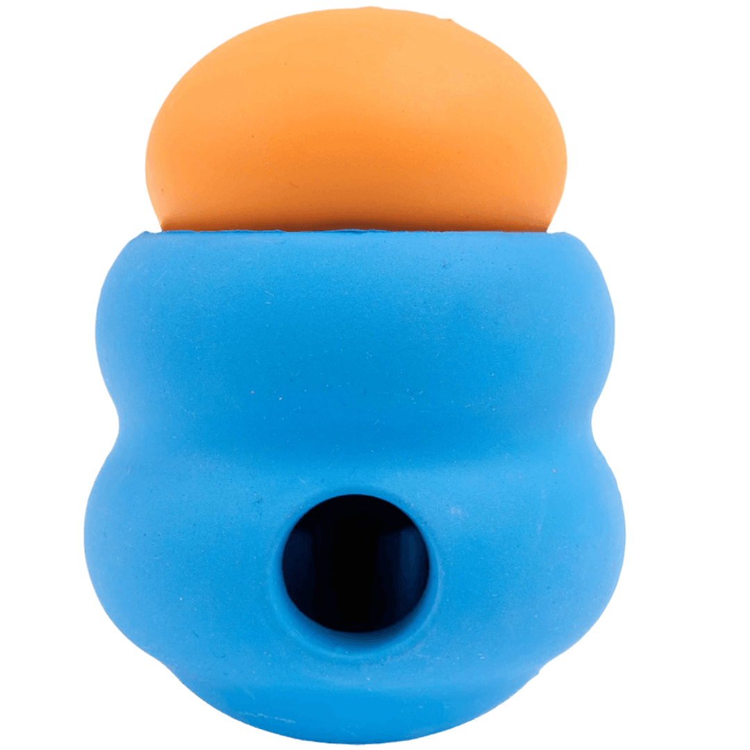 paws-for-life-2-in-1-treat-dispensing-geometric-rubber-gourd-dog-toy