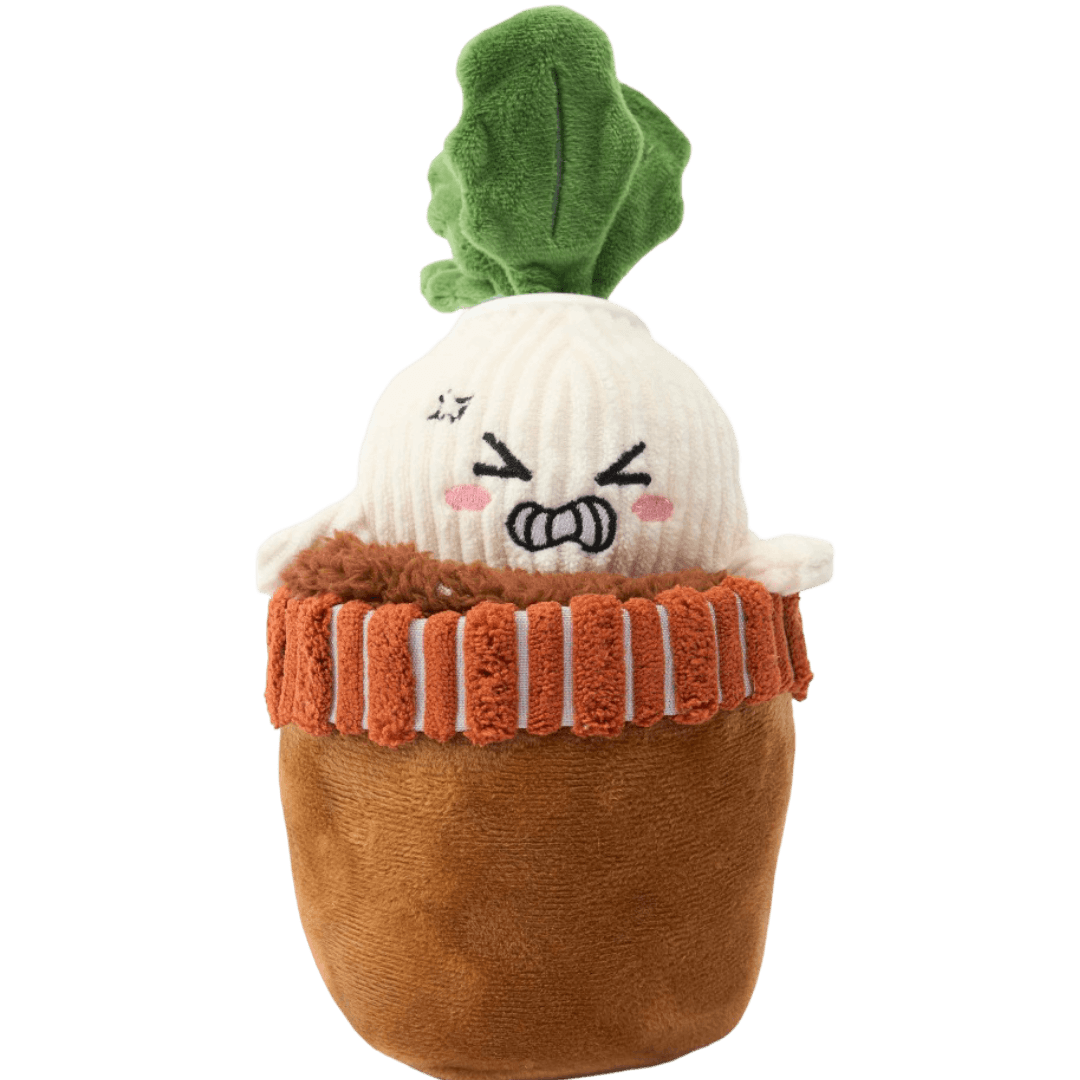 paws-for-life-2-in-1-radish-with-tpr-body-in-plush-flower-pot