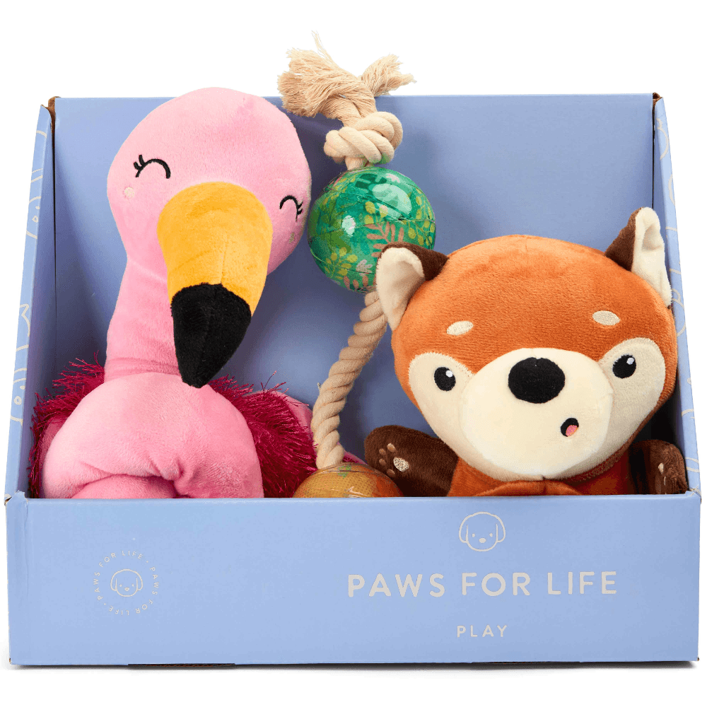 paws-for-life-3-piece-gift-set-flamingo-fox-and-tug-dog-toys
