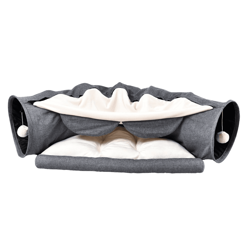 paws-for-life-cat-tunnel-bed-combo