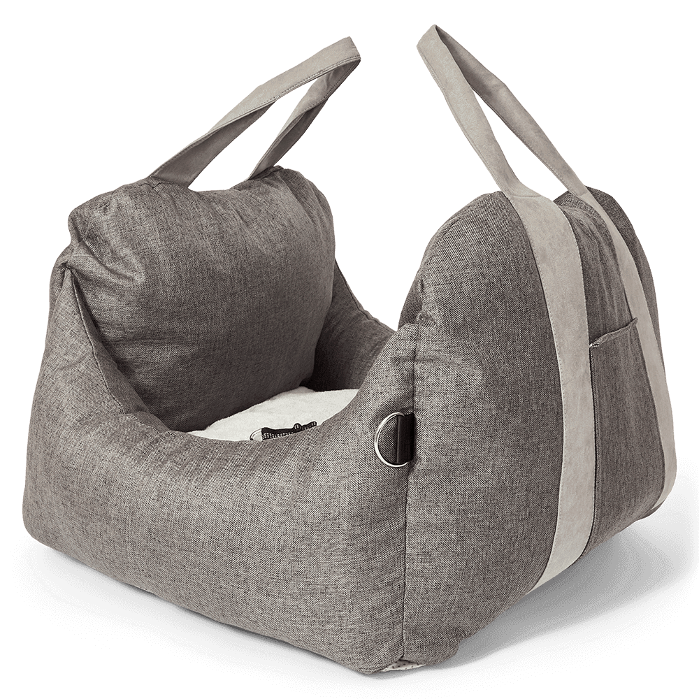 paws-for-life-dog-travel-car-seat-bed-grey