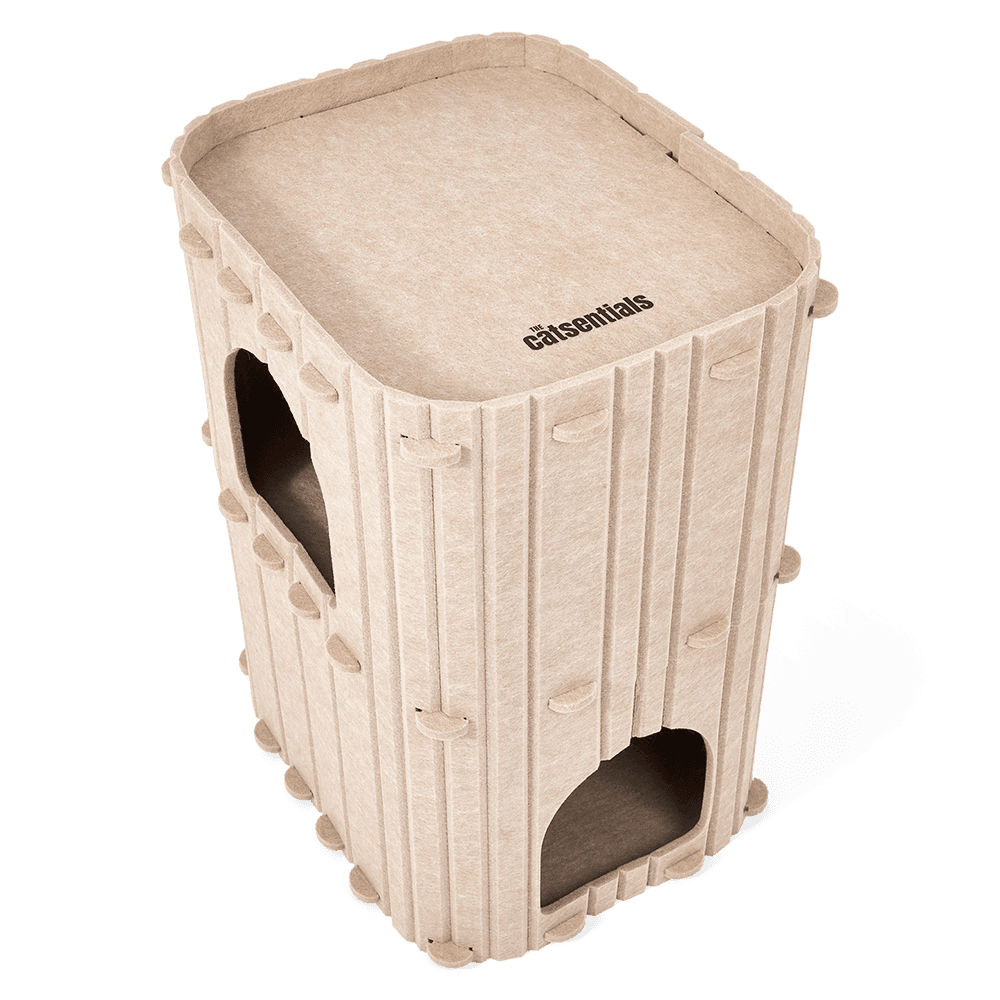 Double Storey Felt Cat Bed