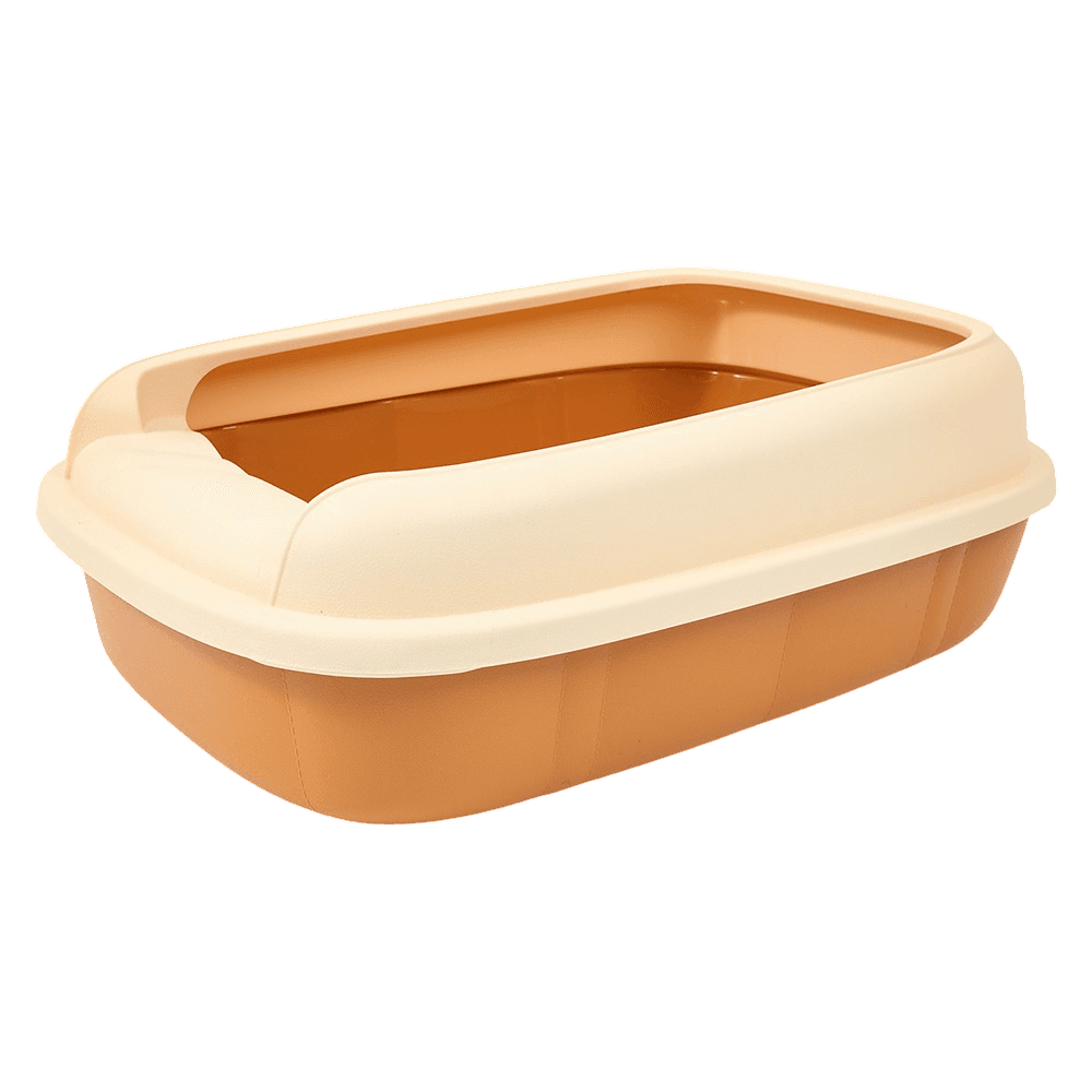 Extra Large Cat Litter Box Patterened Brown