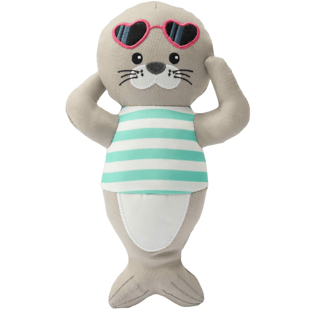 paws-for-life-floating-summer-seal-dog-squeaker-toy