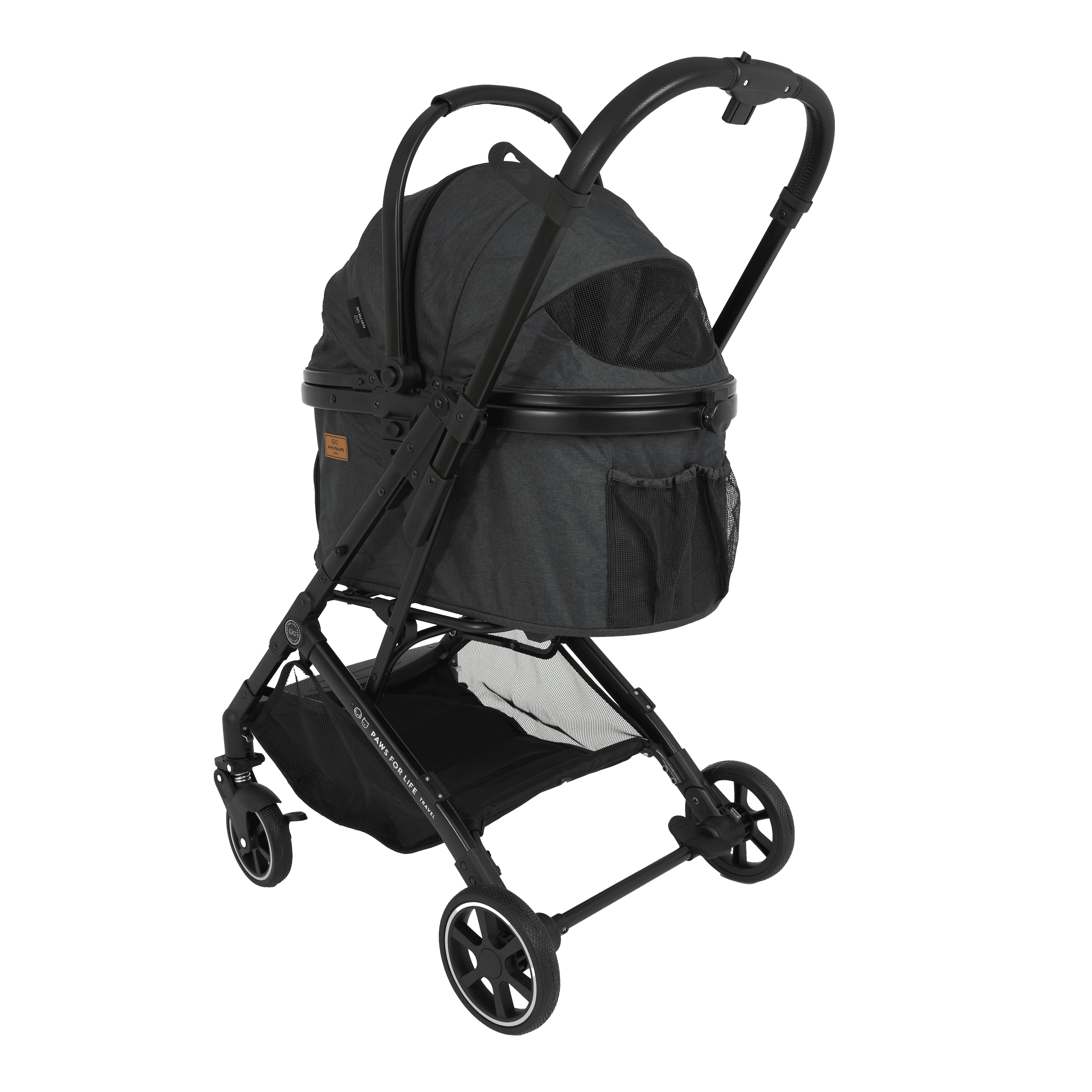 paws-for-life-large-foldable-pet-stroller-black-for-cats-and-dogs