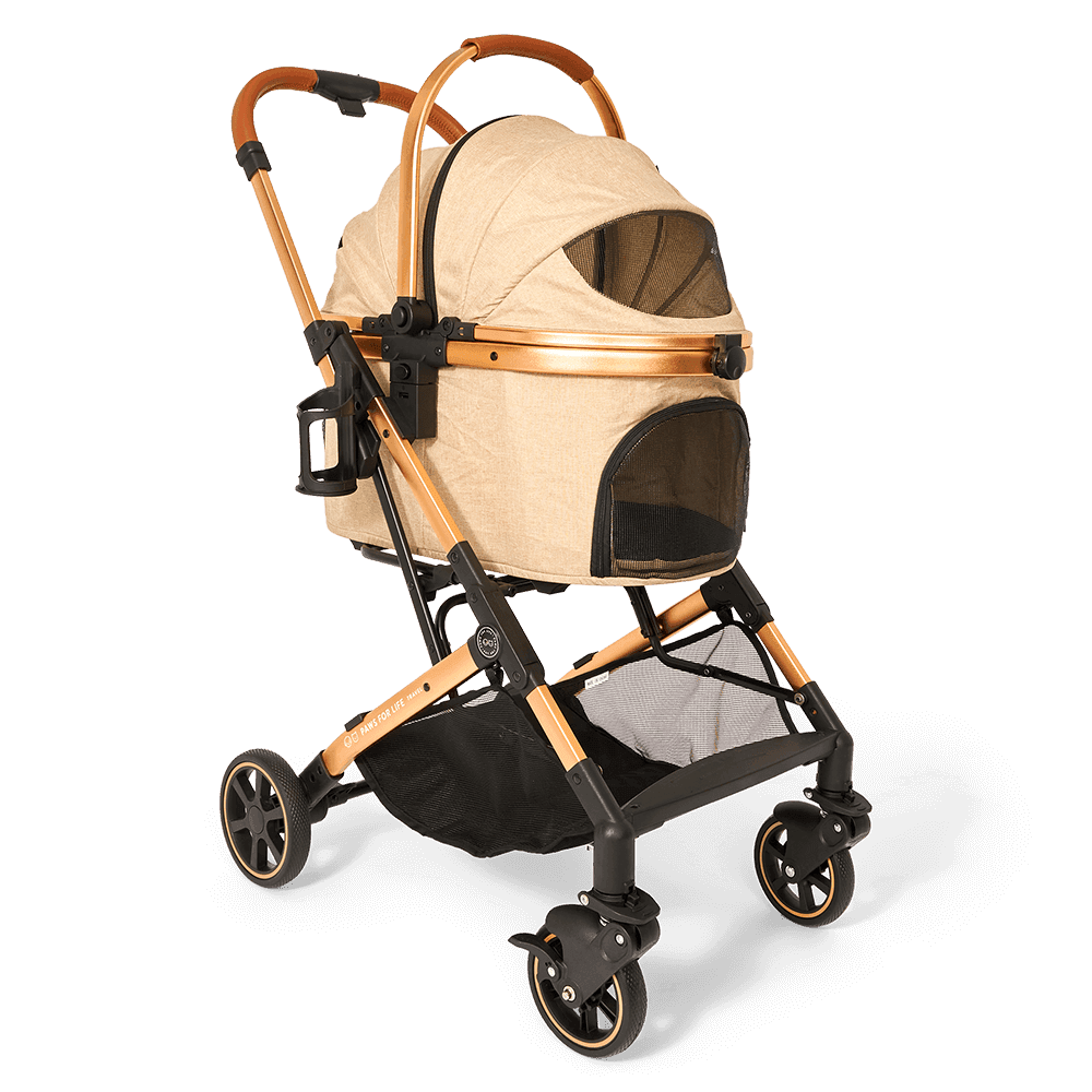 paws-for-life-large-foldable-pet-stroller-beige-for-cats-and-dogs