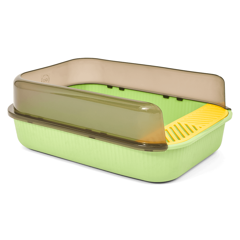 paws-for-life-semi-enclosed-cat-litter-box-light-green