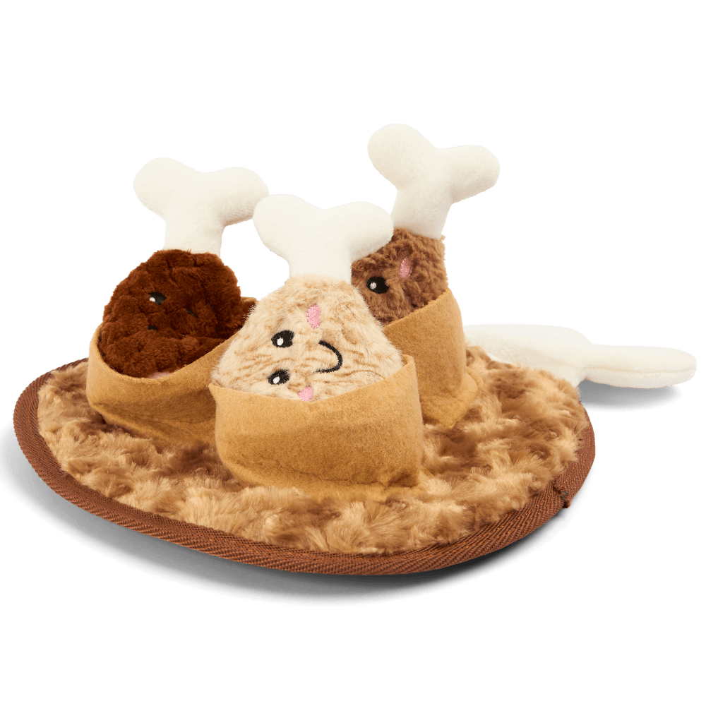 paws-for-life-snuffle-mat-dog-toy-chicken-drumstick-style