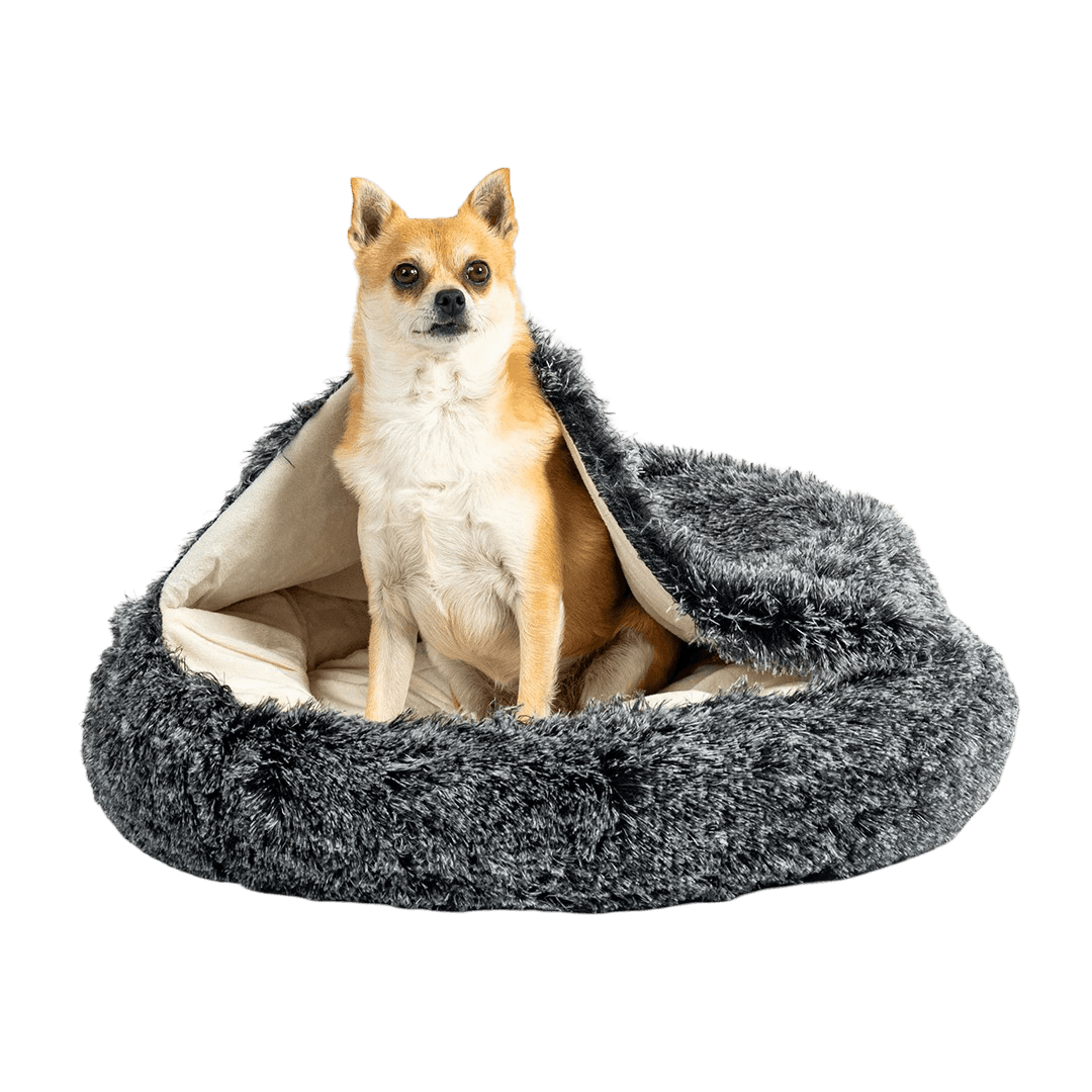 pawz-calming-hooded-pet-bed-charcoal