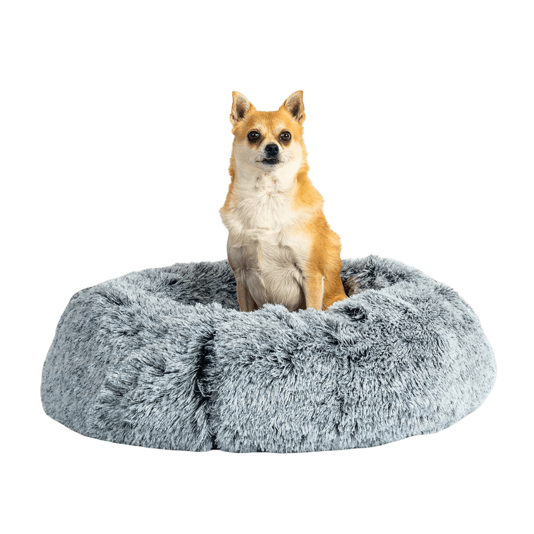 pawz-plush-donut-calming-pet-bed-charcoal