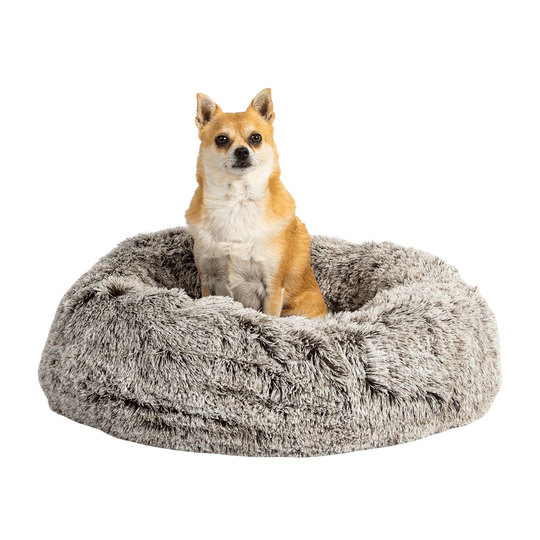 pawz-plush-donut-calming-pet-bed-brown