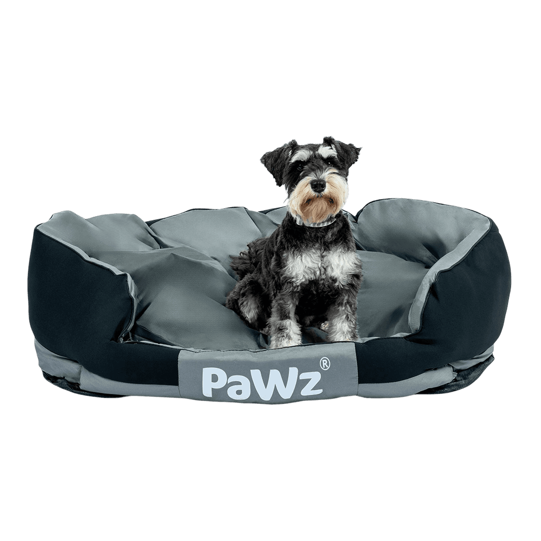 pawz-waterproof-memory-foam-pet-bed-grey