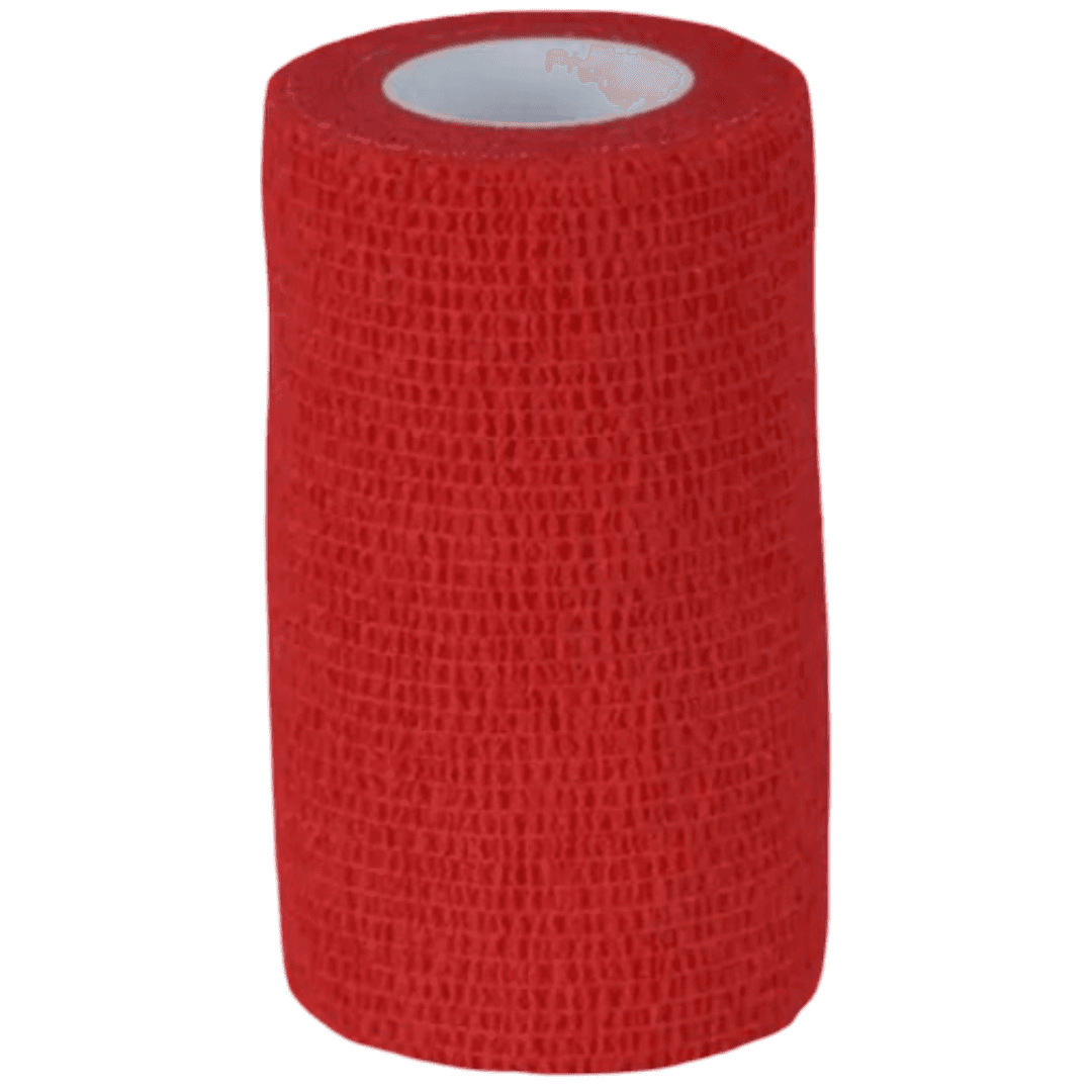 value-plus-equine-valuwrap-cohesive-red-bandage-horse-first-aid