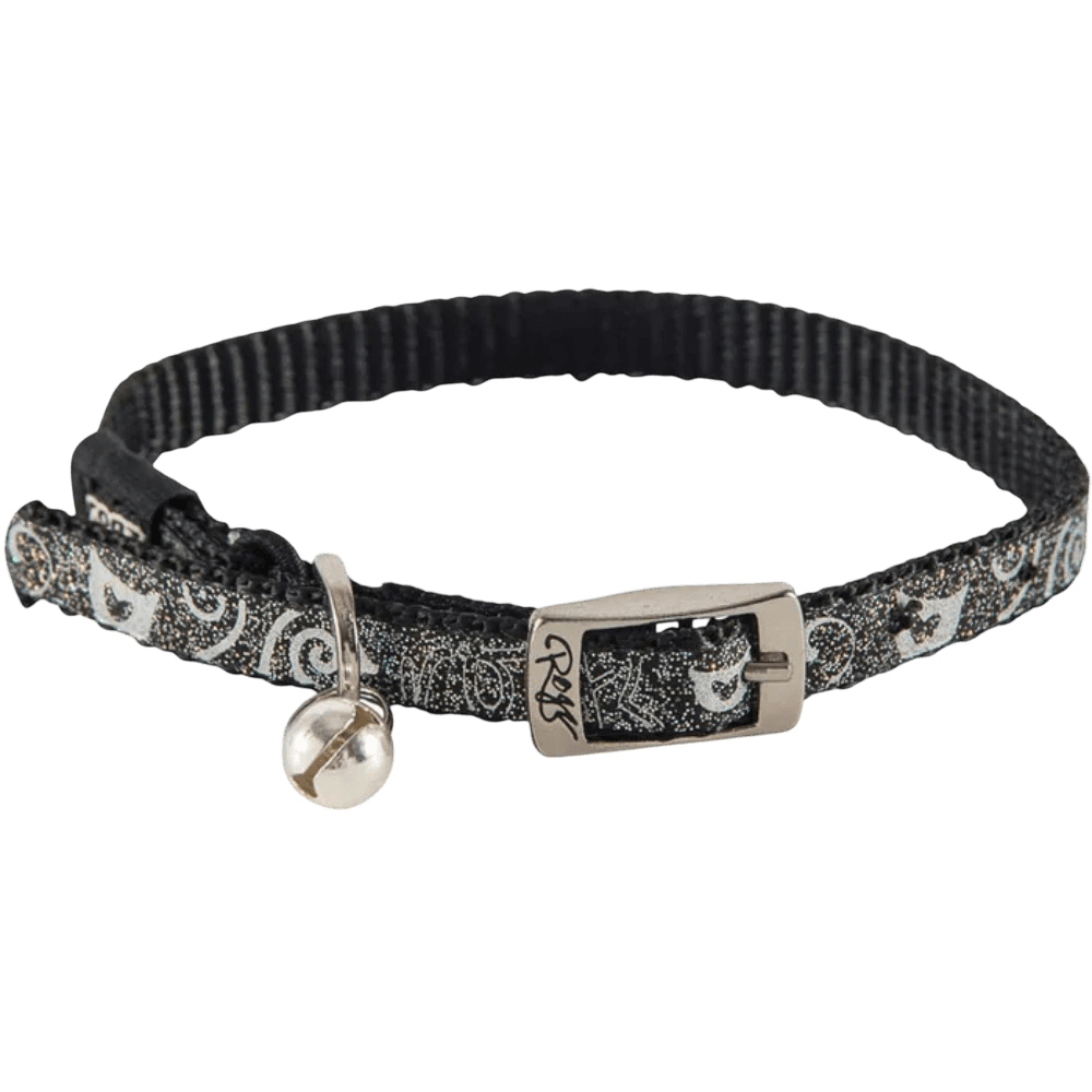 Sparklecat Pin Buckle Cat Collar Black