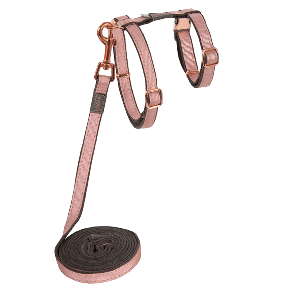 Urbancat Control Cat Harness and Lead Pink Blush