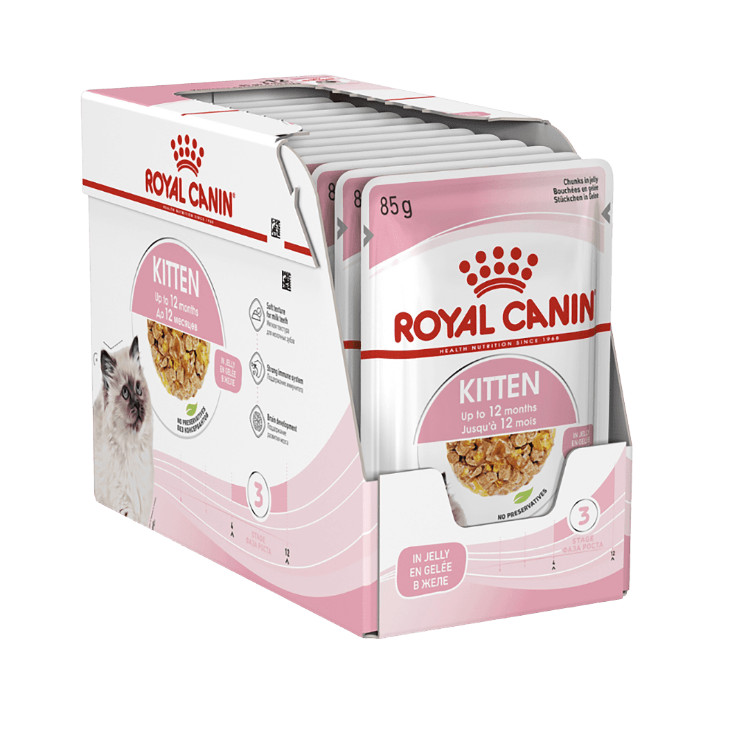 Royal Canin Kitten Instinctive Jelly Wet Cat Food Pouches